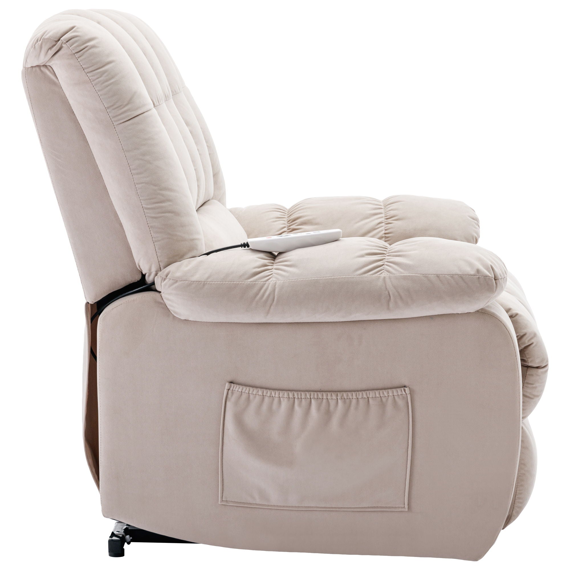 Massage Recliner Chair Electric Power Lift Recliner Chairs With Heat, Vibration, Side Pocket For Living Room Bedroom