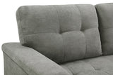 Lucca - Linen Reversible Sleeper Sectional Sofa With Storage Chaise