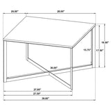 Tobin - Square Marble Top Table