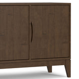 Harper - 3 Door Sideboard Buffet / Storage Cabinet - Walnut Brown by Simpli-Home | Bel Furniture