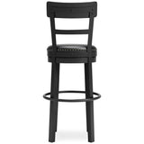 Valebeck - Tall Upholstered Swivel Barstool by Signature Design by Ashley® | Bel Furniture
