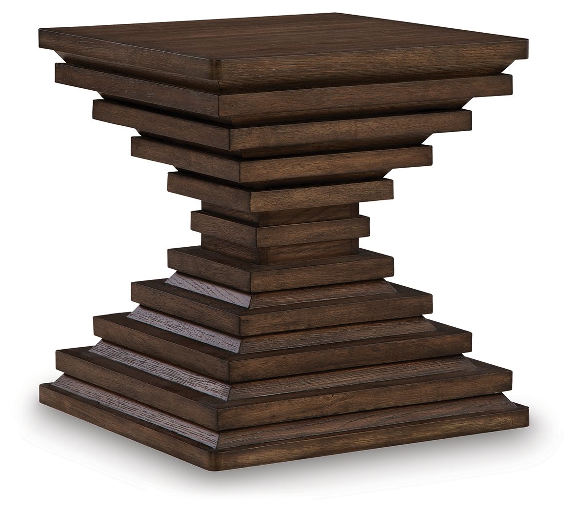 Hannodream - Warm Brown - Square End Table by Signature Design by Ashley® | Bel Furniture