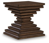 Hannodream - Warm Brown - Square End Table by Signature Design by Ashley® | Bel Furniture