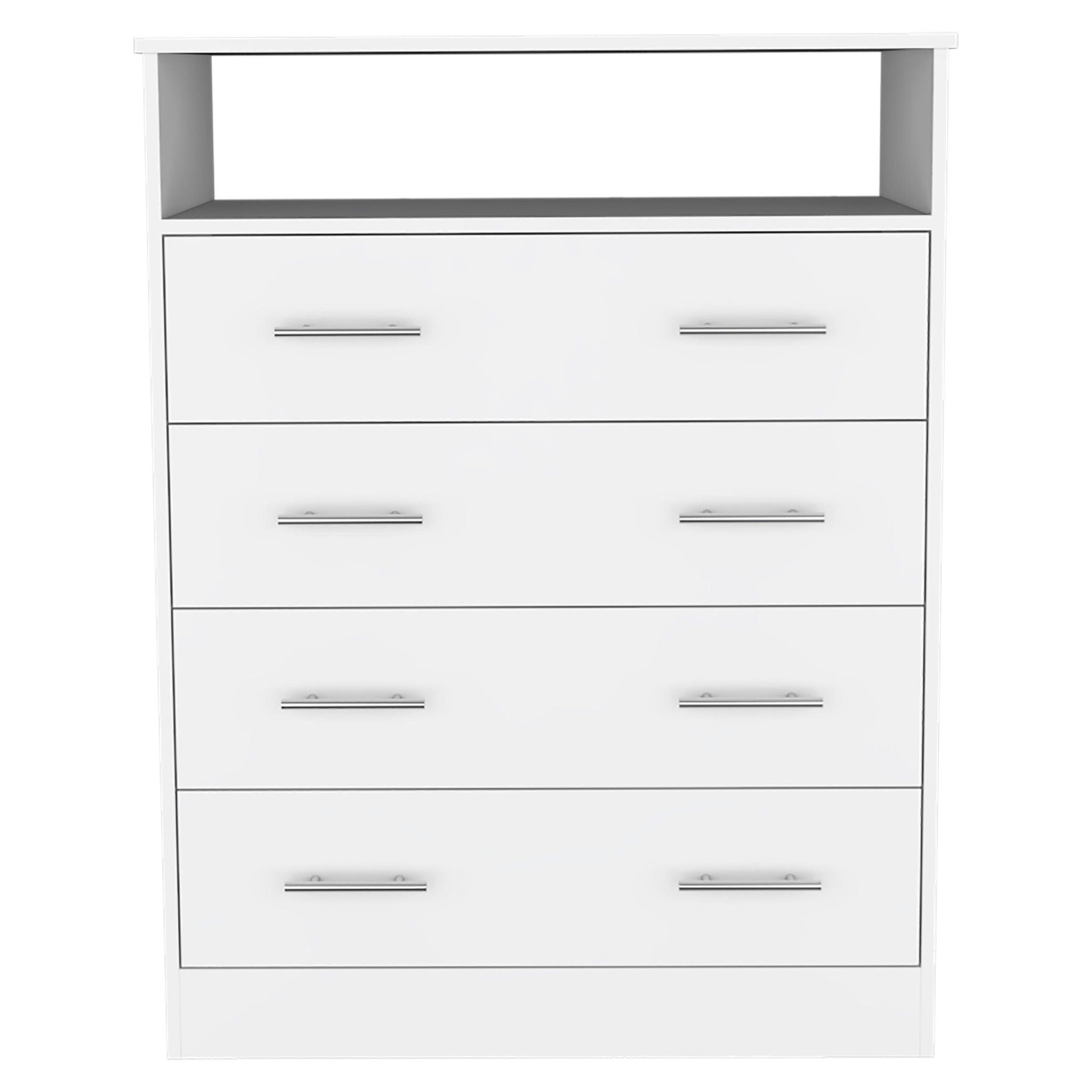 4 Drawer Dresser - White