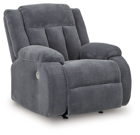 Observation - Steel - Power Rocker Recliner by Signature Design by Ashley® | Bel Furniture
