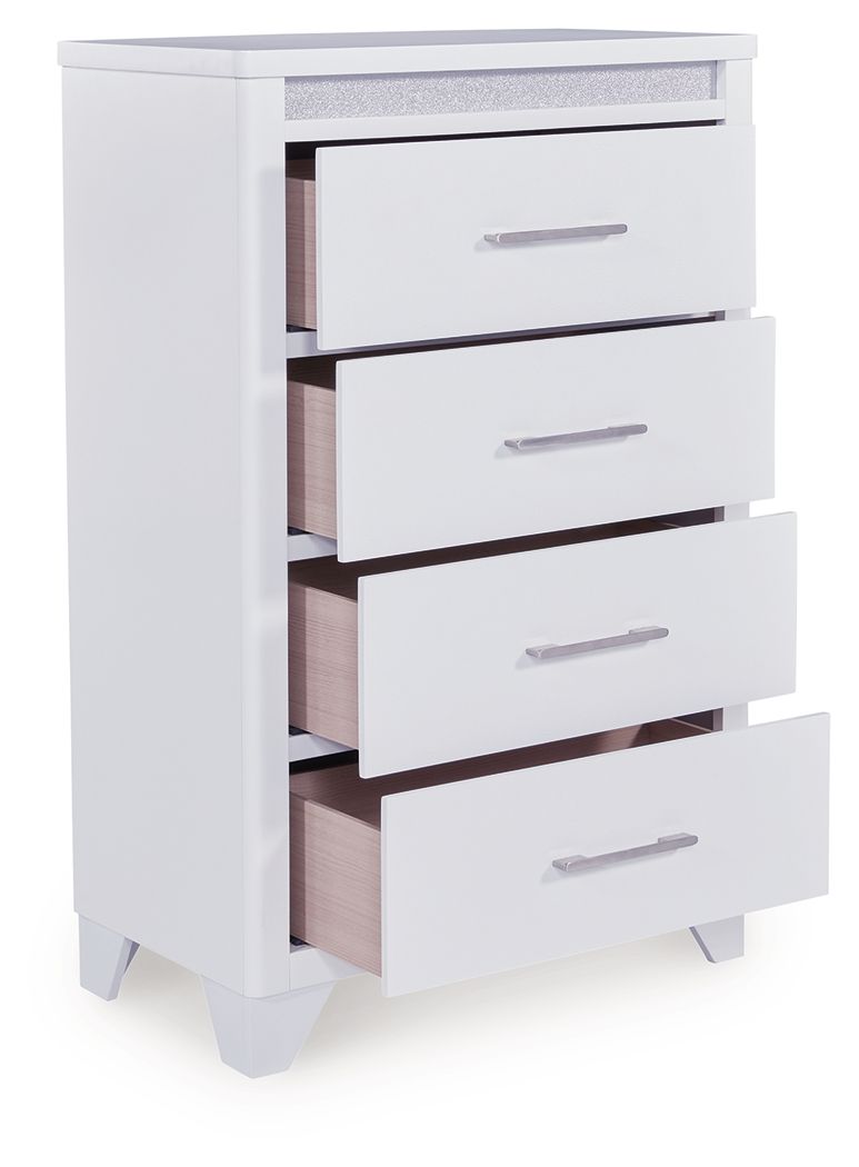 Jarlee - White - Four Drawer Chest by Signature Design by Ashley® | Bel Furniture