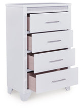 Jarlee - White - Four Drawer Chest by Signature Design by Ashley® | Bel Furniture