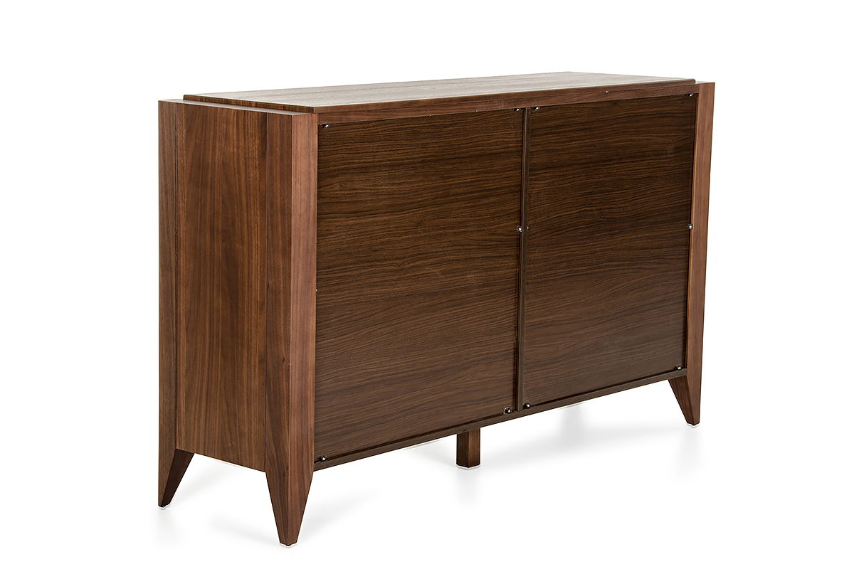 Veneer And Dresser With 6 Drawers - Tobacco