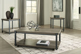 Wilmaden - Gray / Black - Occasional Table Set (Set of 3) by Signature Design by Ashley® | Bel Furniture