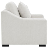 Ashlyn - Fabric Upholstered Track Arm Accent Chair - Sand