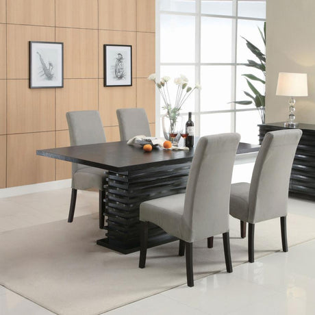 Stanton - Dining Room Set Black 5 Pc. Table, 4 Chairs by CoasterEveryday | Bel Furniture
