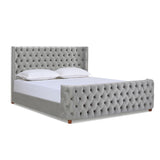 Brooklyn - Tufted Panel Bed Headboard And Footboard Set by Jennifer Taylor Home | Bel Furniture