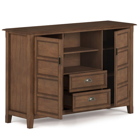 Burlington - Handcrafted Tall TV Media Stand by Simpli-Home | Bel Furniture