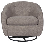 Upshur - Taupe - Swivel Glider Accent Chair by Signature Design by Ashley® | Bel Furniture