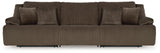 Top Tier - Reclining Sectional Dark Brown 3 Pc. Sofa Reclining Sectional by Signature Design by Ashley® | Bel Furniture