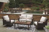 Paradise Trail - Medium Brown - Loveseat w/Cushion by Signature Design by Ashley® | Bel Furniture
