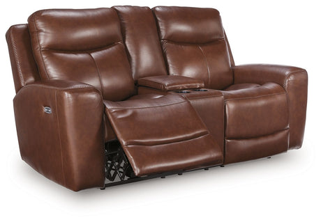 Bexhurst - Power Reclining Loveseat With Console / Adjustable Headrest - view 12