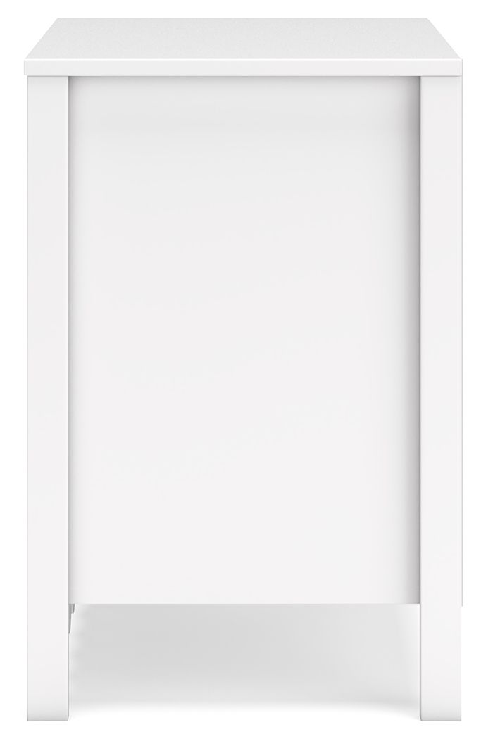 Hallityn - White - Two Drawer Night Stand by Signature Design by Ashley® | Bel Furniture