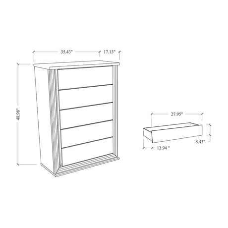 Moon - Smooth Chest With LED - White - view 5
