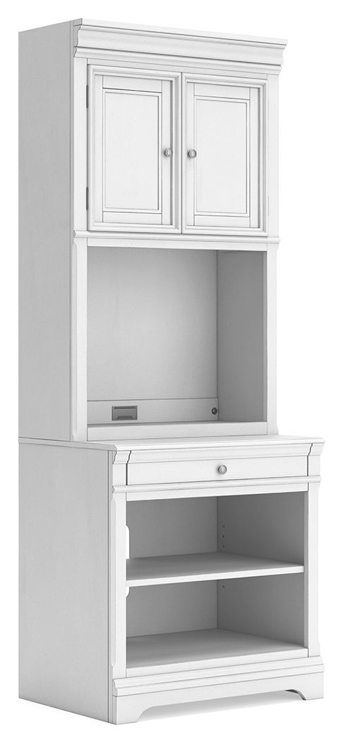 Kanwyn - Bookcase White 2 Doors Hutch by Signature Design by Ashley® | Bel Furniture