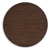 Korestone - Dark Brown - Round End Table by Signature Design by Ashley® | Bel Furniture