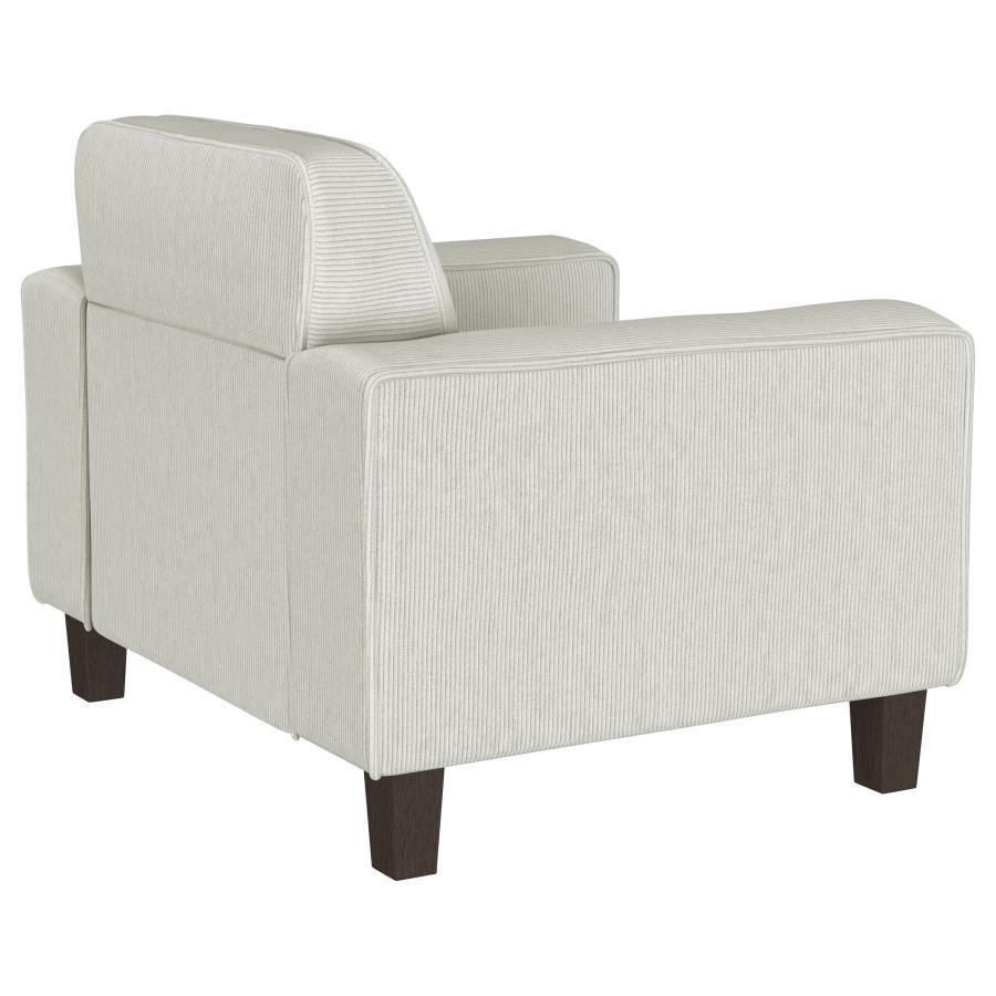 Deerhurst - Upholstered Track Arm Tufted Accent Chair - Greige by Coaster Fine Furniture | Bel Furniture