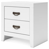 Binterglen - White - Two Drawer Night Stand by Signature Design by Ashley® | Bel Furniture