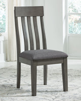 Hallanden - Black / Gray - Dining UPH Side Chair (Set of 2) by Signature Design by Ashley® | Bel Furniture