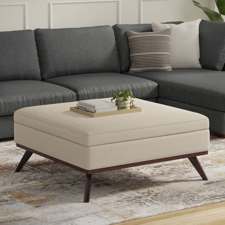Owen - Multifunctional Square Coffee Table Storage Ottoman - view 43