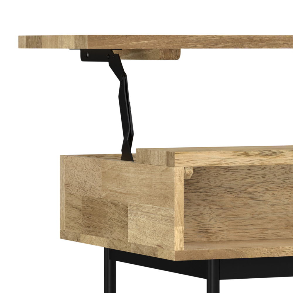 Reeves - Lift Top Coffee Table - Natural by Simpli-Home | Bel Furniture
