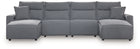 ModMax II - Salt And Pepper - Reclining Sectional