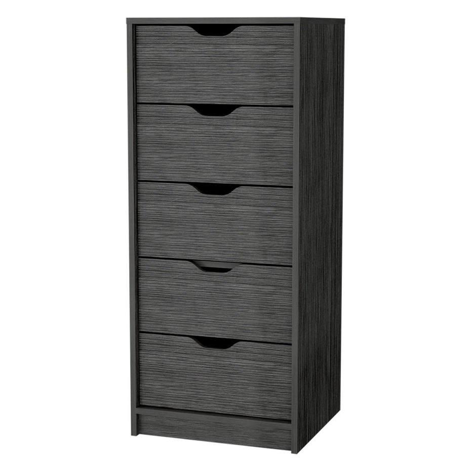 Five Drawer Standard Chest - Gray