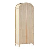 Modern 5 Shelf Open Arched Bookshelf by Walker Edison | Bel Furniture