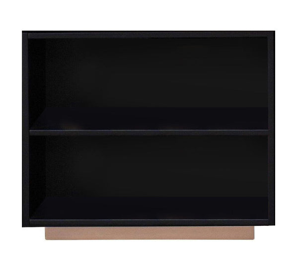 Vanessa - 2 Compartment Bookshelf - Black / Gold