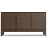 Harper - 3 Door Sideboard Buffet / Storage Cabinet - Walnut Brown by Simpli-Home | Bel Furniture