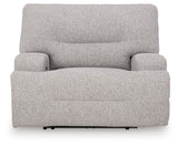 Acklen Place - 4 Pc. - 3-Piece Power Reclining Sectional Sofa With Raf Chaise, Wide Seat Power Recliner - Pewter