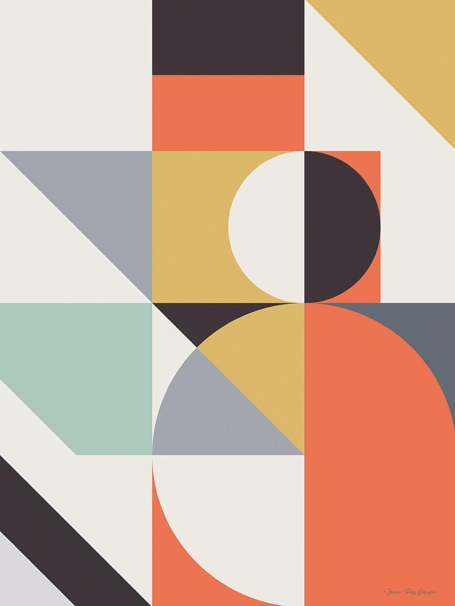 Geo Shapes II By Seven Trees Design - Orange