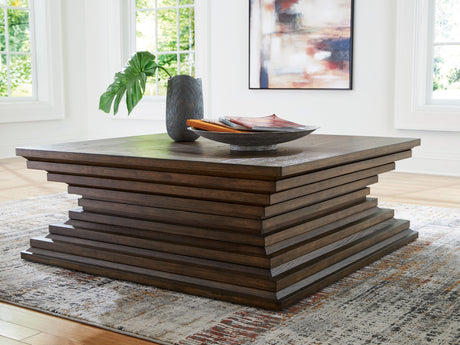 Hannodream - Warm Brown - Square Cocktail Table by Signature Design by Ashley® | Bel Furniture