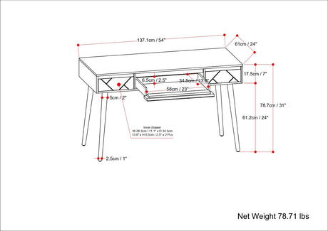 Jager - Desk - Natural by Simpli-Home | Bel Furniture