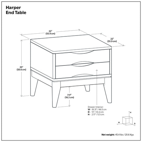 Harper - Handcrafted End Table - view 11