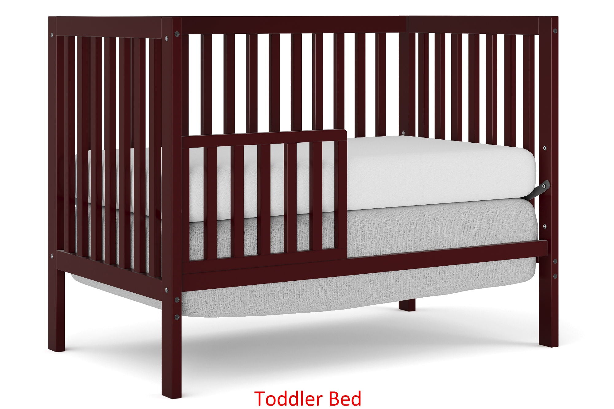 Crib 5 In 1 Convertible, Converts From Baby Crib To Toddler Bed, Fits Standard Full Size Crib Mattress