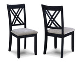 Eloise - 7 Piece Dinette Set - Charcoal / Gray by Crown Mark | Bel Furniture