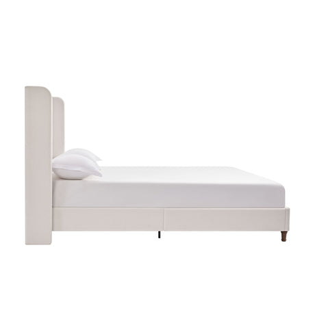Harper - Tall Headboard Upholstered Bed / High Headboard / Elegant Simplicity / No Box Spring Needed - view 21
