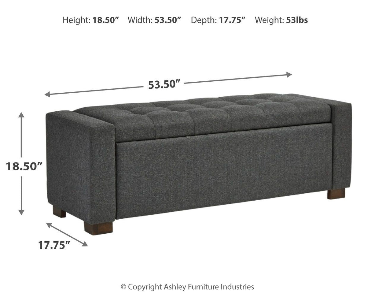 Cortwell - Gray - Storage Bench by Signature Design by Ashley® | Bel Furniture