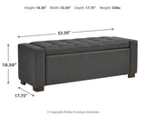 Cortwell - Gray - Storage Bench by Signature Design by Ashley® | Bel Furniture