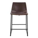 Industrial Counter Stools (Set of 2) by Walker Edison | Bel Furniture