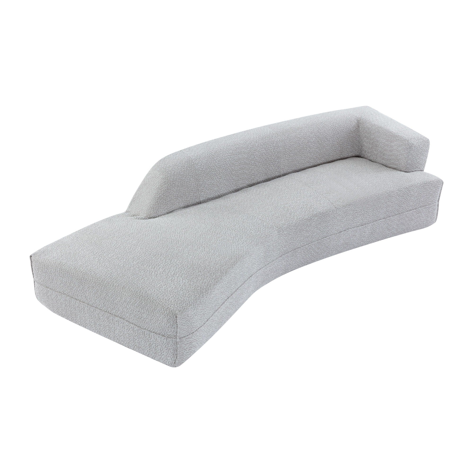 Curved Chaise Lounge Modern Indoor Sofa Couch For Living Room