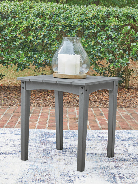 Cove Beach - Square End Table - Gray - view 4