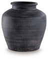 Meadie - 12" Vase Black 11"W x 11"D x 13"H by Signature Design by Ashley® | Bel Furniture
