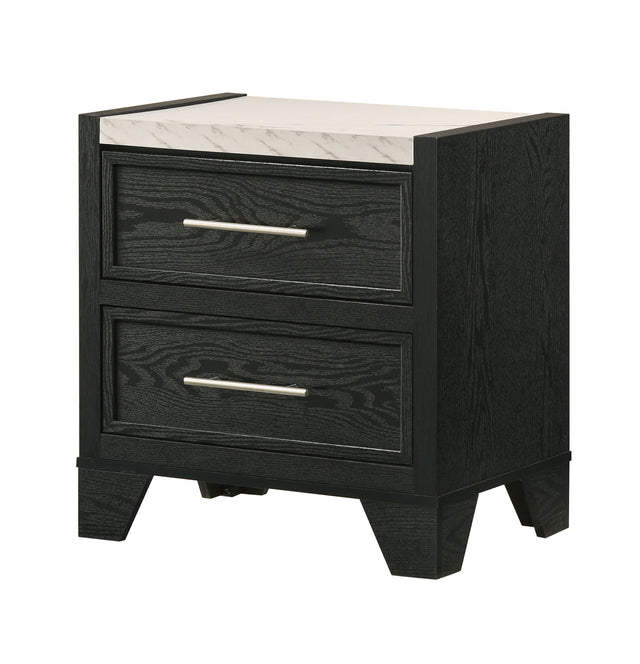 Lamar - Nightstand - Black by Crown Mark | Bel Furniture